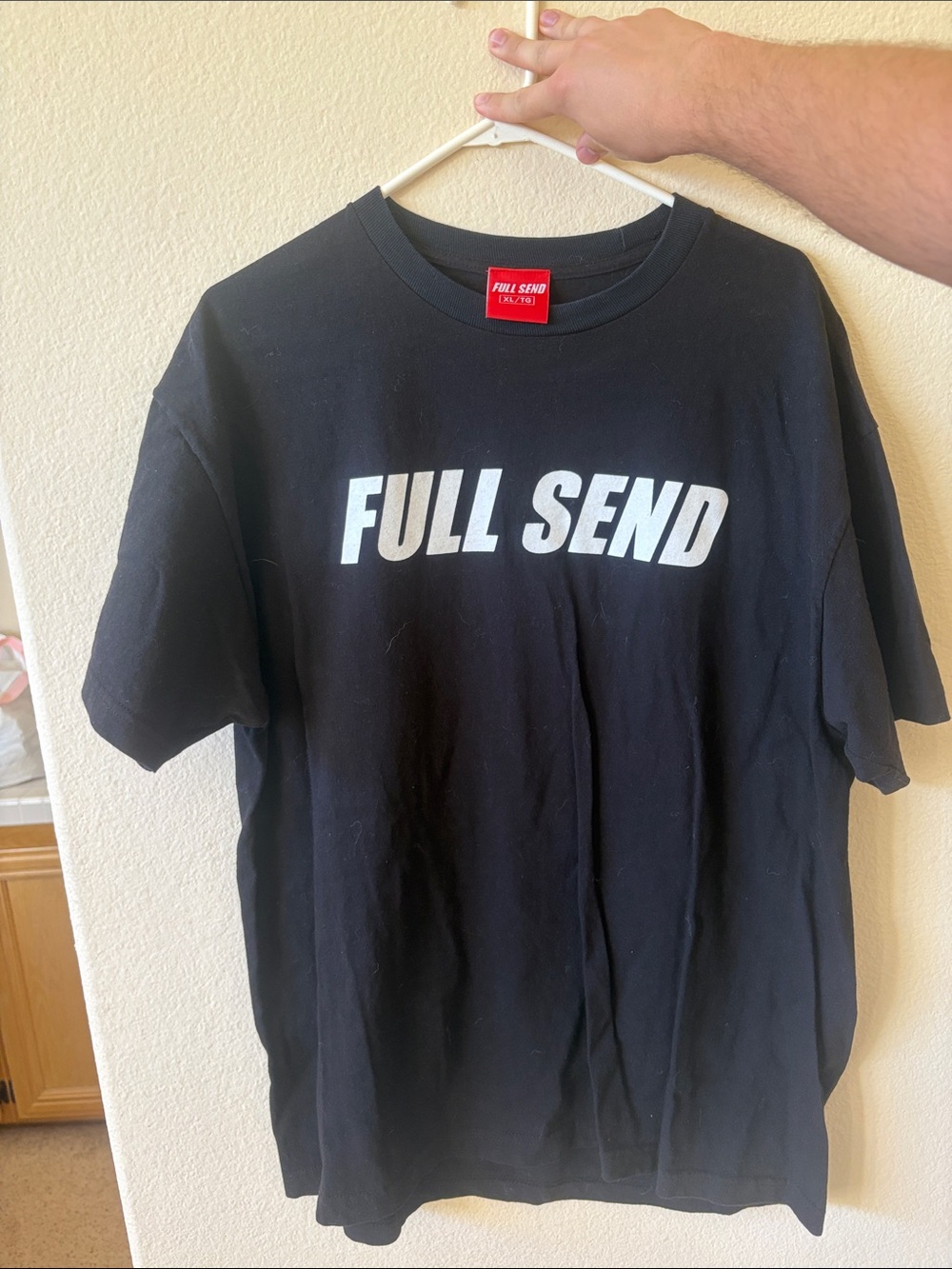 FULL SEND Men's Black Graphic Short Sleeve Tee